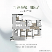 配备270度景不雅飘窗、衣帽间、双从卧套房设